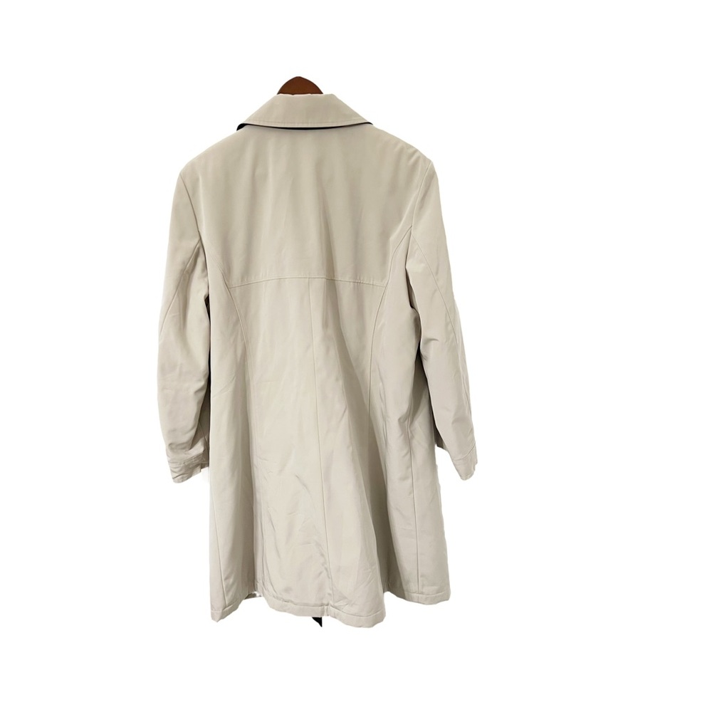 Liz Claiborne Beige Trench Coat Plaid Lined Women’s XL - Picture 2 of 7
